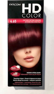 Farcom HD Color Set Haarfarbe 4.65 Chestnut Bright Red 60ml