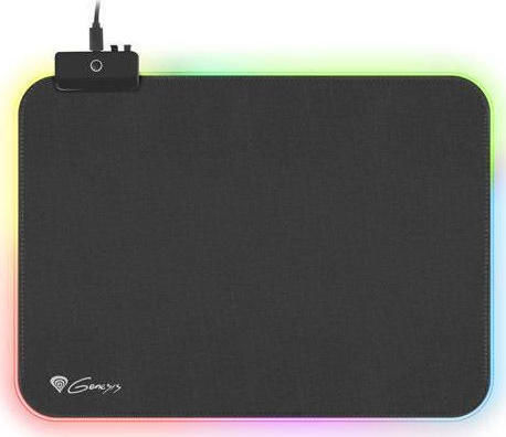 Natec Medium Gaming Mouse Pad with RGB Lighting Black 350mm Boron 500 M RGB