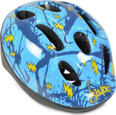 Byox Y22 Kids' Helmet for City Bike Blue with LED Light