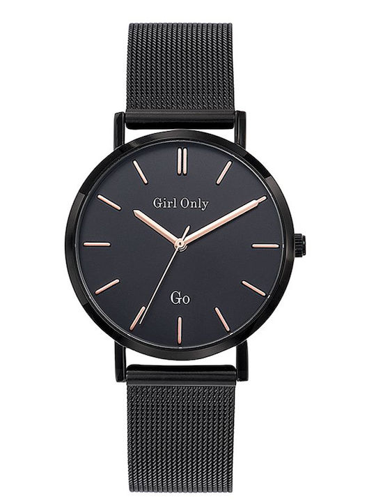 Go Girl Only Women's Watch 34mm Battery with Black Stainless Steel Strap