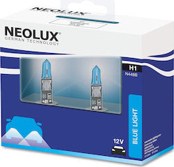 Neolux Lampen Auto Blue Light H1 Halogen 4000K Naturweiß 12V 55W 2Stück