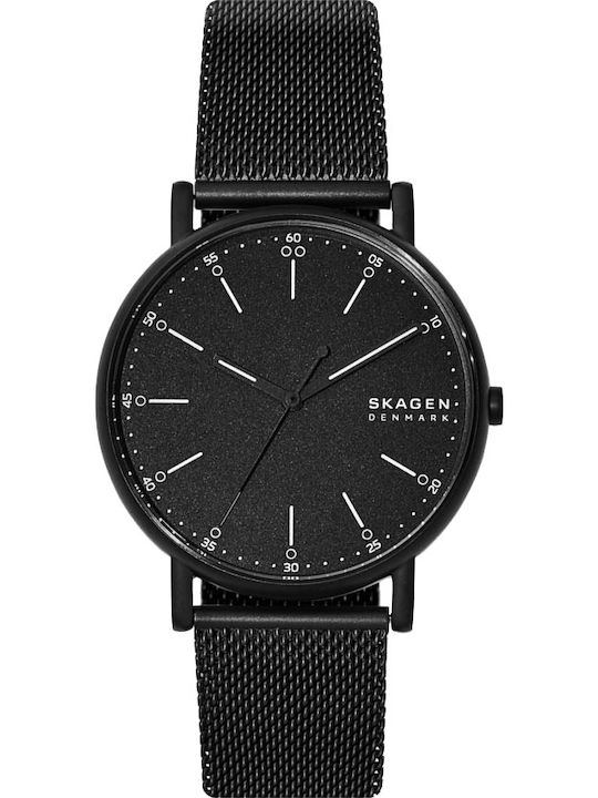Skagen Signatur Men's Watch 40mm Battery with Black Metal Bracelet