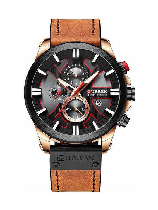 Curren Men's Watch 47mm Chronograph Battery wit...