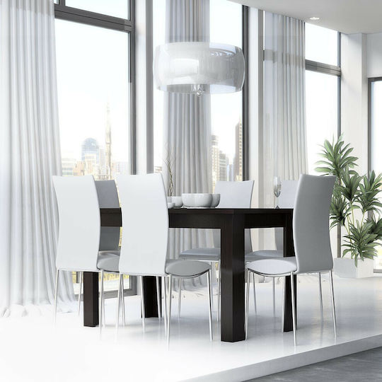 Νο 81 Fay Masă Sala de mese Masa extensibilă Wenge 160(+40)x90x78buc
