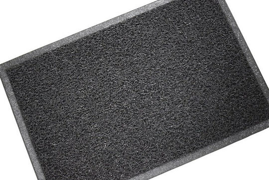 Eurofil Fußmatte Teppich mit rutschfester Unterlage Luxor Black 60x90cm Dicke 12mm