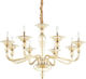 Ideal Lux Danieli Sp8 Πολυέλαιος 8xE14 με Κεράκια Μελί 159973