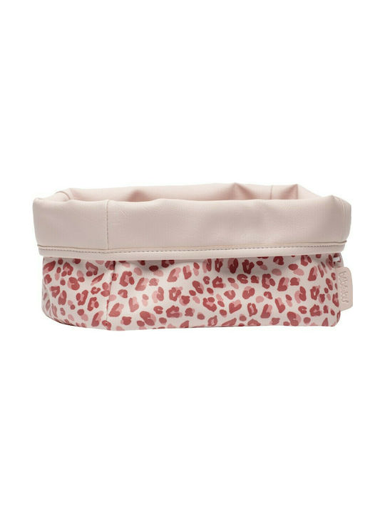 Bebejou Nursery Storage Basket Leopard Pink 1pcs