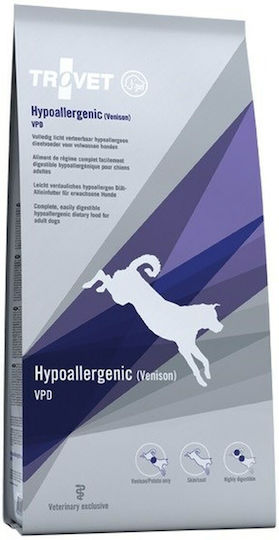 Trovet Hypoallergenic VPD 10kg Ξηρά Τροφή χωρίς Σιτηρά & Γλουτένη για Ενήλικους Σκύλους με Ελάφι και Πατάτες