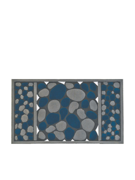 Sidi Home Plast Carpet Doormat Nonwoven Μπλε 45x75εκ.