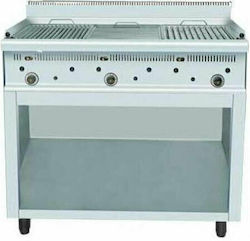 Sergas GR3 Grill LPG 27kW mit Lavastein, Basis & Abmessungen 127x65x94cm