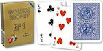 Modiano Poker Golden Trophy Τράπουλα Πλαστική για Poker Μπλε
