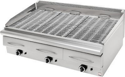 Panaritis 2000 Grill LPG Wasser 34.5kW mit Abmessungen 120x70x34cm