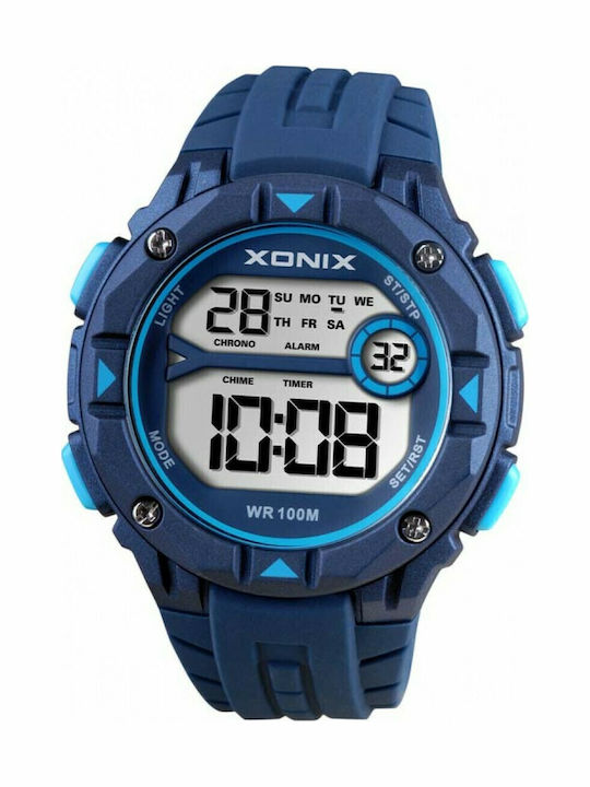 Xonix Uhr Batterie mit Kautschukarmband