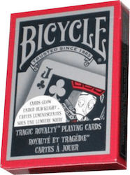 Bicycle Tragic Royalty Spielkarten Schwarz