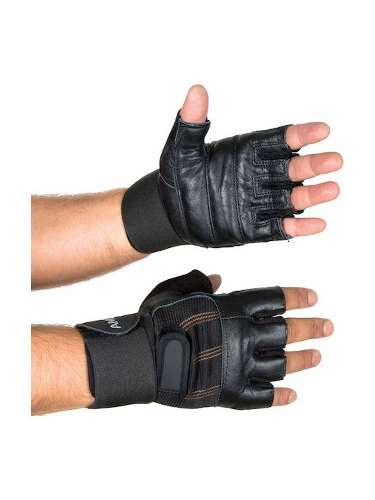 AMILA Männliche Sport Handschuhe Fitnessstudio L Schwarze