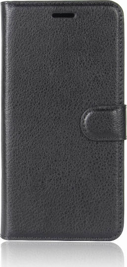 Book Δερματίνης Μαύρο (Redmi Note 8 Pro)