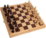 Schach aus Holz mit Schachfiguren 20x20cm