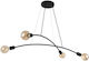 TK Lighting Helix Pendant Chandelier for 4 Bulbs E27 Black