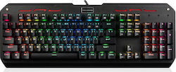 Modecom Volcano Hammer RGB Gaming Keyboard with Outemu Blue switches and RGB lighting (English US)