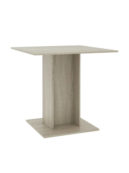 Table Kitchen Wooden Sonoma 80x80x75cm