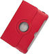 iNOS Rotating Flip Cover Red for Galaxy Tab 3 10.1
