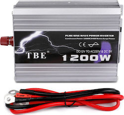 Car Inverter Pure Sinewave 1200W to Converter 12V DC in 220V AC Car Inverter Pure Sinewave 1200W to Converter 12V DC in 220V AC
