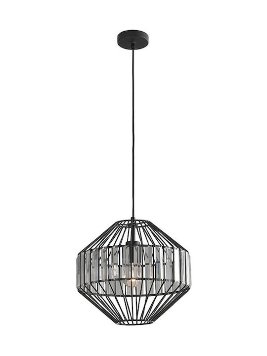 Fan Europe Opium Pendant Light Single-Light for Socket E27 Black I-OPIUM-S1 C