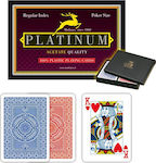 Modiano Platinum Acetate Poker 2 Regular Σετ Τράπουλα 2τμχ Πλαστική για Poker