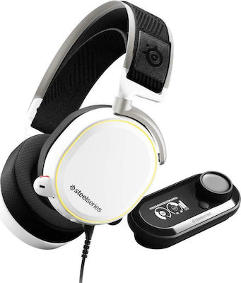 SteelSeries Arctis Pro + GameDAC Over Ear Gaming Headset με σύνδεση USB / 3.5mm Λευκό