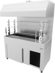 Biokan LGH6 Spit Grill Coal 2.5kW with Dimensions 83x160x200cm