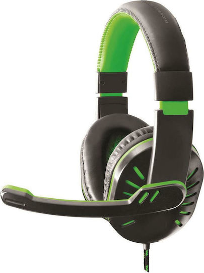 Esperanza Crow (Green) Over Ear Gaming Headset with Connection 2x3.5mm Green