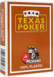 Modiano Texas Poker 2 Jumbo Τράπουλα Poker Καφέ Modiano Texas Poker 2 Jumbo Τράπουλα Poker Καφέ