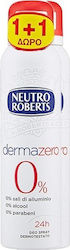 Neutro Roberts Derma Zero Αποσμητικό 24h σε Spray Χωρίς Αλουμίνιο 2x150ml