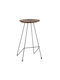 Stool Bar Wooden Brown 43x40x76cm