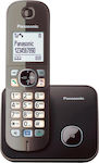 Panasonic KX-TG6811 mit Freisprechfunktion Braun