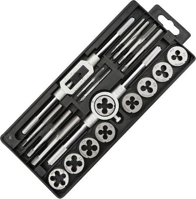 Set of Taper and Die with Tap Wrench 20pcs ADD01581