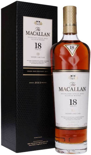 Macallan Old Sherry Oak Old Single Malt Ουίσκι 18 Ετών Σκωτίας σε