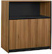 Kabinett Büro Supreme Honey Oak / Grey 120x40x120cm