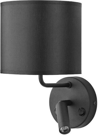 TK Lighting Enzo Modern Leuchte Wand mit Fassung E27 Schwarz 25x25cm