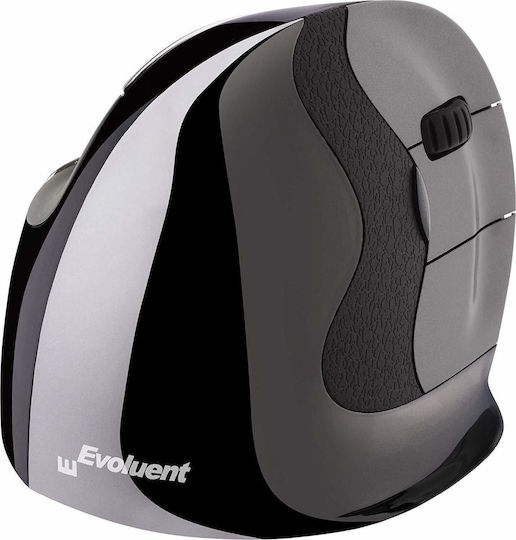 Evoluent VerticalMouse D Small Wireless Kabellos Ergonomisch Vertikal Maus Schwarz