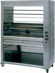 Panaritis K7-135 Chicken Rottisserie Grill LPG 14kW with Dimensions 60x135x115cm