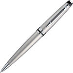 Waterman Expert Stift Kugelschreiber mit Blau Tinte S0701230 Chrom Matt CT