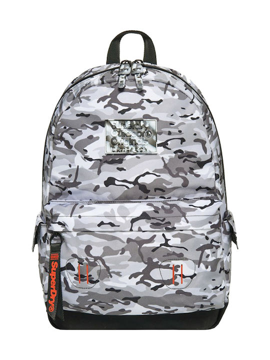 Superdry Ice Stealth Camo Montana Fabric Backpack Gray