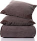 Silk Fashion Three-Seater Sofa Throw 1715 180x300cm Chocolate