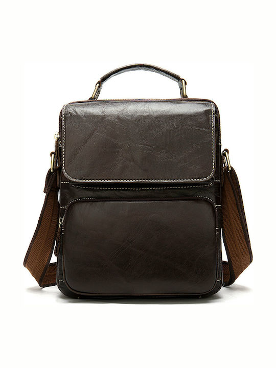 Leather Men's Bag Shoulder / Crossbody Brown