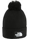Pom Pom Beanie Ανδρικός Σκούφος Πλεκτός σε Μαύρο χρώμα