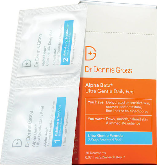 Dr. Dennis Gross Skincare Alpha Beta Ultra Gentle Daily Peeling Pads Προσώπου 30τμχ