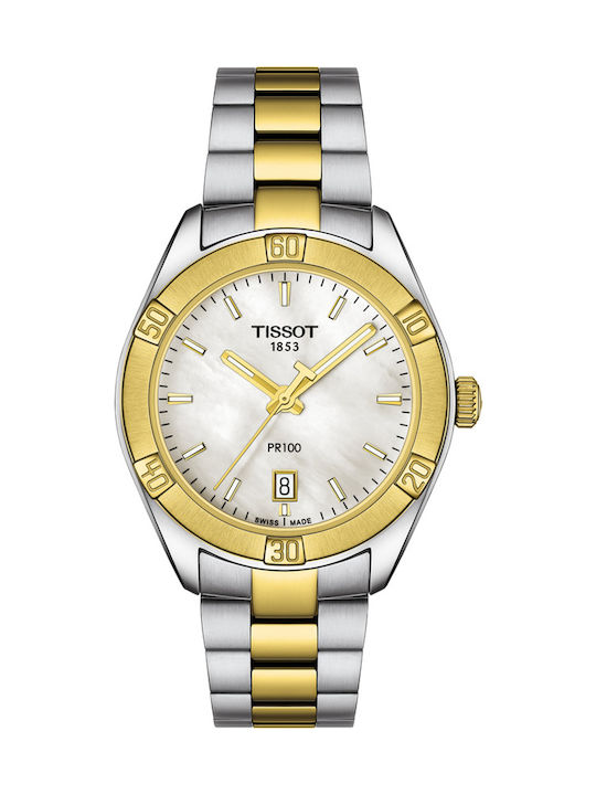 Tissot PR100 Womens Watch 36mm Battery with Silver Stainless Steel Bracelet Tissot PR100 Womens Watch 36mm Battery with Silver Stainless Steel Bracelet