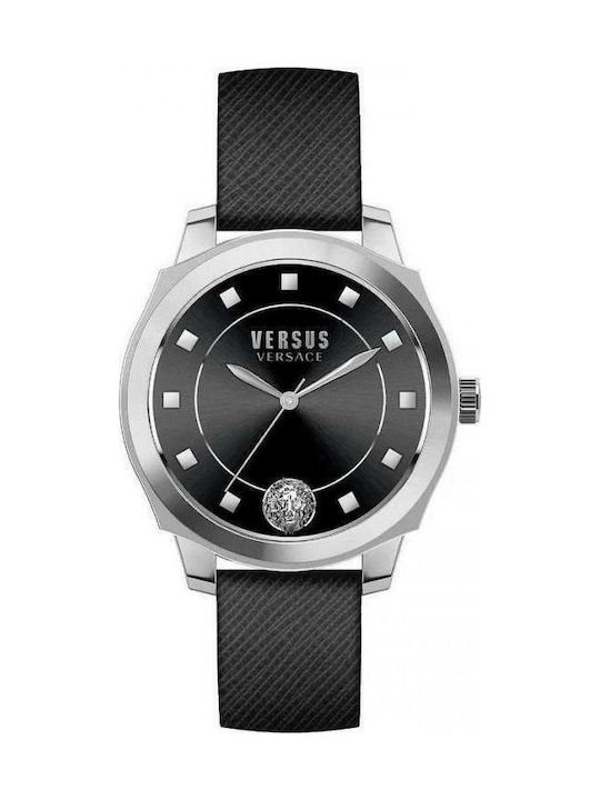 Versus by Versace Uhr mit Schwarz Lederarmband VSP510118