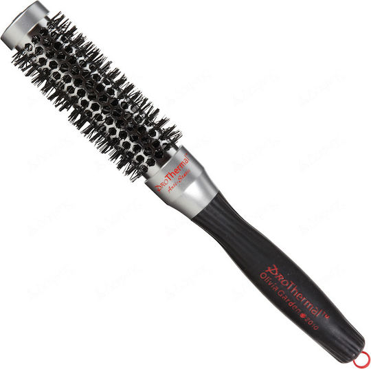 Olivia Garden ProThermal Brush Hair for Straightening Silver 25mm